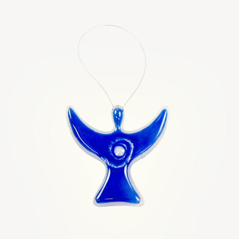 Engel aus Glas, blau