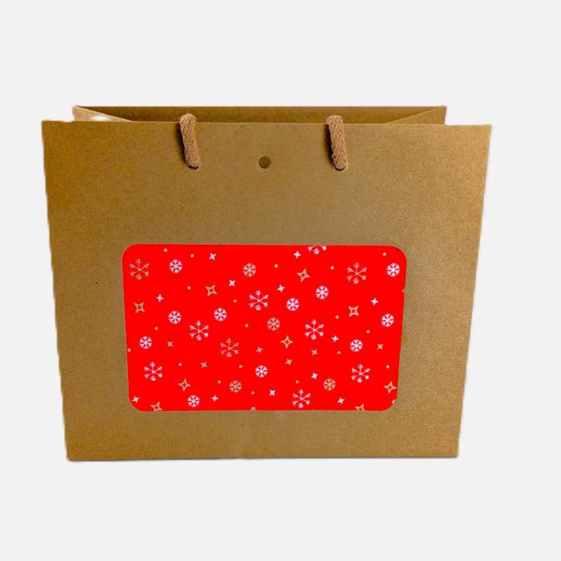 Geschenktasche "Sterne Rot", groß