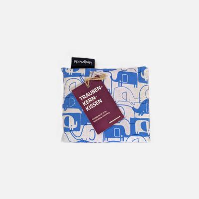 Traubenkernkissen "Elefant", blau