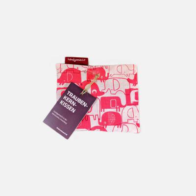 Traubenkernkissen "Elefant", rot