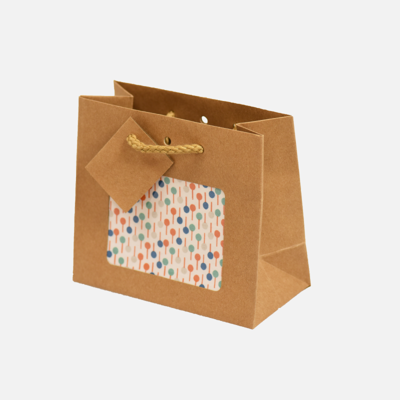 Geschenktasche "buntes Muster", klein