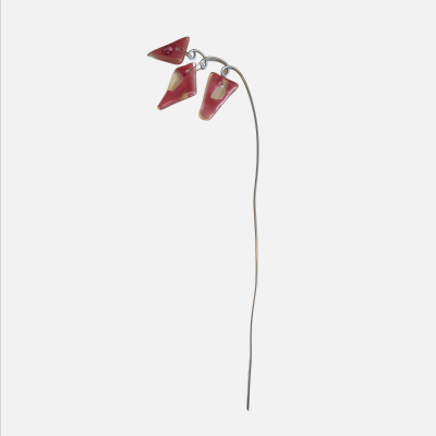 Blumendekostab rosa