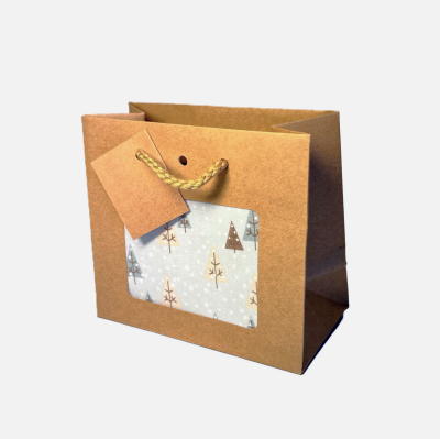Geschenktasche "Weihnachtswald" klein