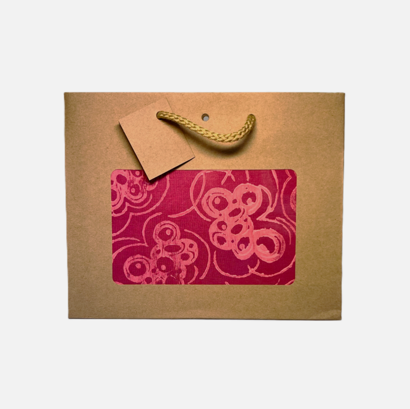 Geschenktasche "Weinrote Liebe" selbst bedruckt - gro&szlig;