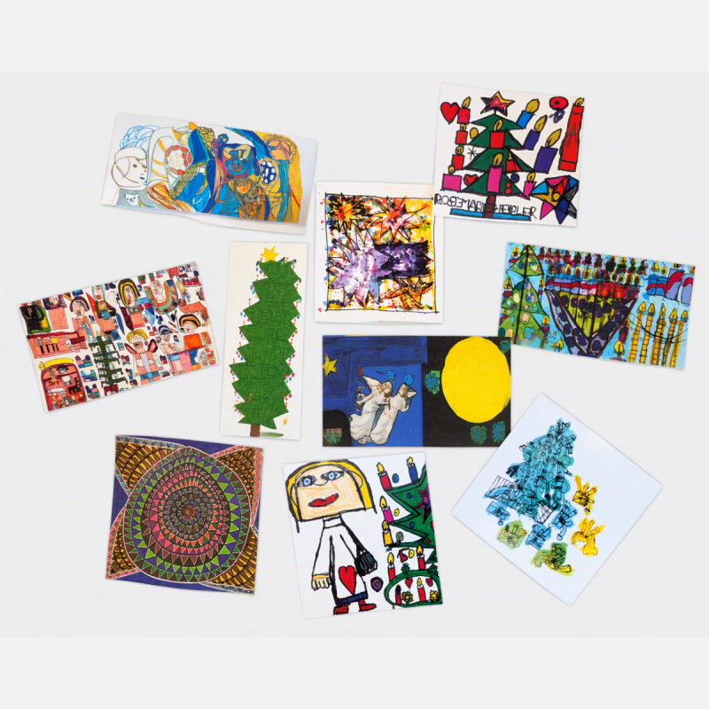 Bunter Mix - Weihnachtskarte       10er-Set